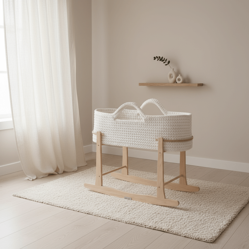 Buying Guide: New Clair de Lune Crochet Moses Basket with Stand