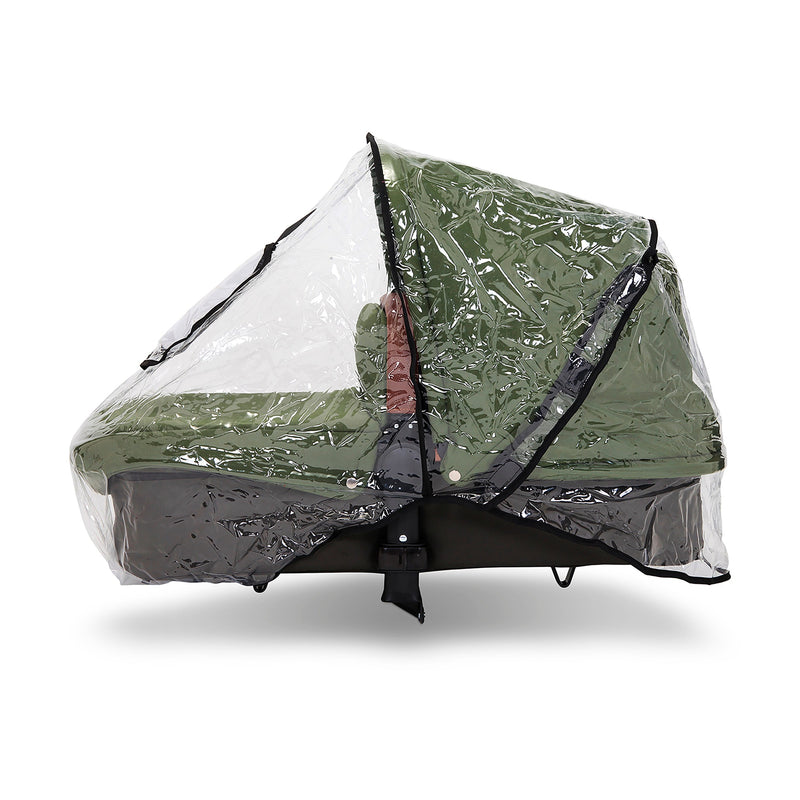 The included raincover from the Woodland Green Ickle Bubba Stomp V4 2 in 1 Pushchair & Carrycot | Pushchairs and Travel Systems | Baby & Kid Travel - Clair de Lune UK