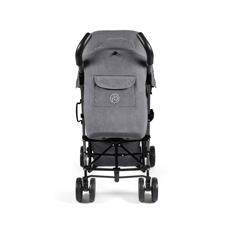 The back of the Graphite Grey Ickle Bubba Discovery Max Stroller | Pushchairs and Travel Systems | Baby & Kid Travel - Clair de Lune UK
