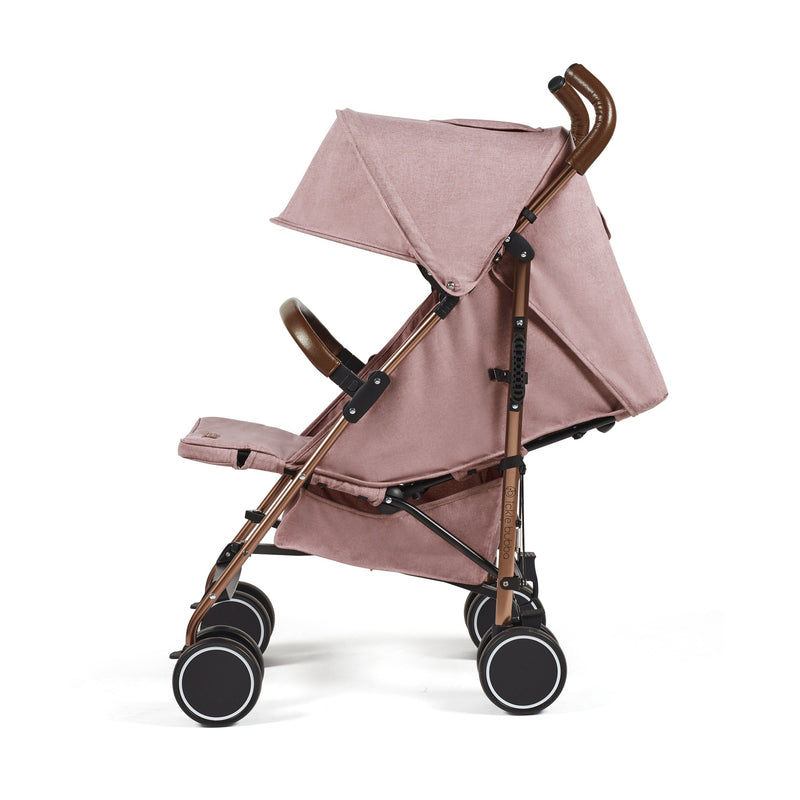 The side of the Dusty Pink Ickle Bubba Discovery Max Stroller | Pushchairs and Travel Systems | Baby & Kid Travel - Clair de Lune UK