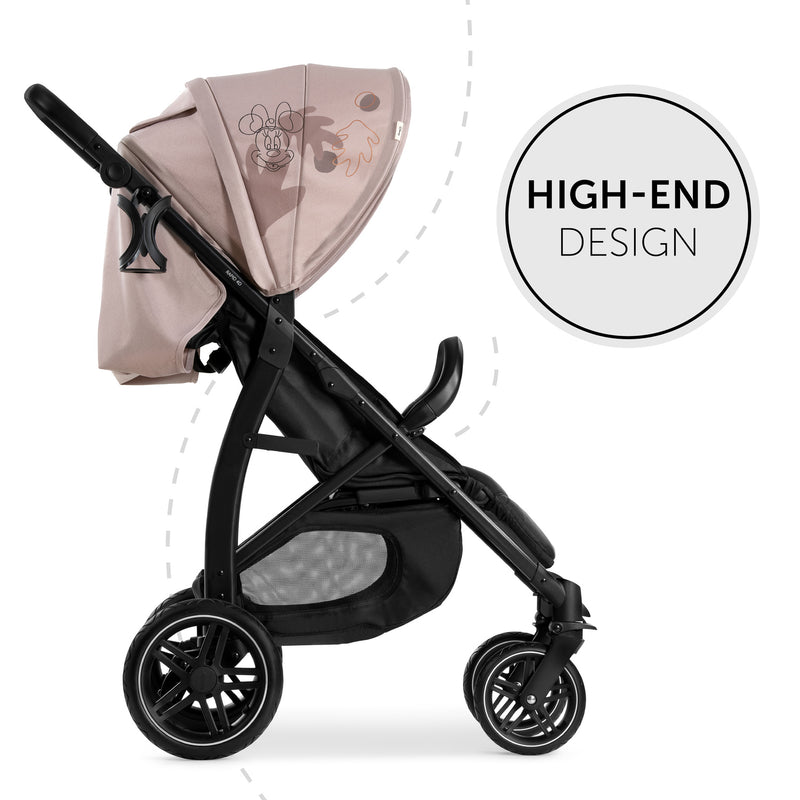 The side of the Minnie Mouse Rose Hauck Rapid 4D Pushchair | Strollers | Pushchairs, Carrycots & Car Seats Baby | Travel Essentials - Clair de Lune UK