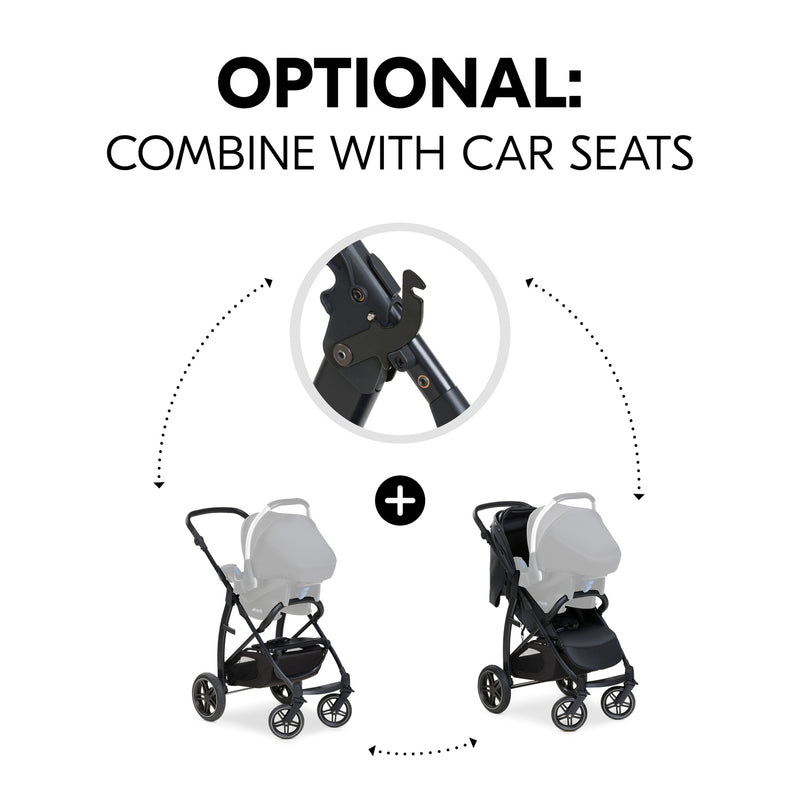 The option to pair with a car seat of the Minnie Mouse Rose Hauck Rapid 4D Pushchair | Strollers | Pushchairs, Carrycots & Car Seats Baby | Travel Essentials - Clair de Lune UK