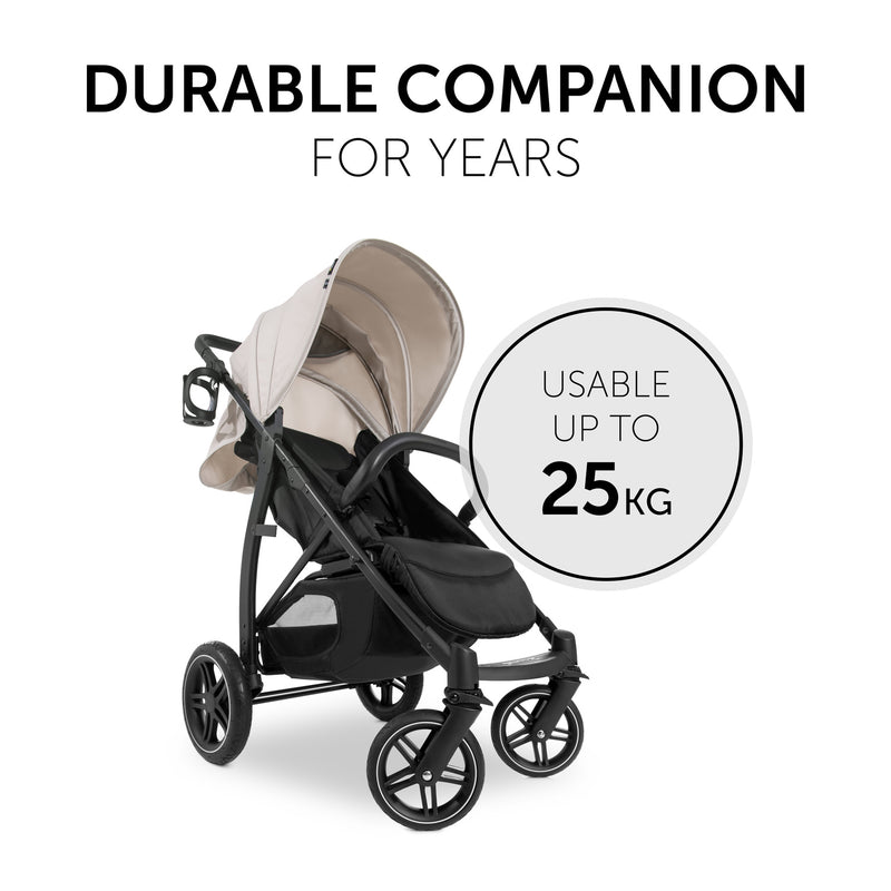 Beige Hauck Rapid 4D Pushchair as a durable companion | Strollers | Pushchairs, Carrycots & Car Seats Baby | Travel Essentials - Clair de Lune UK