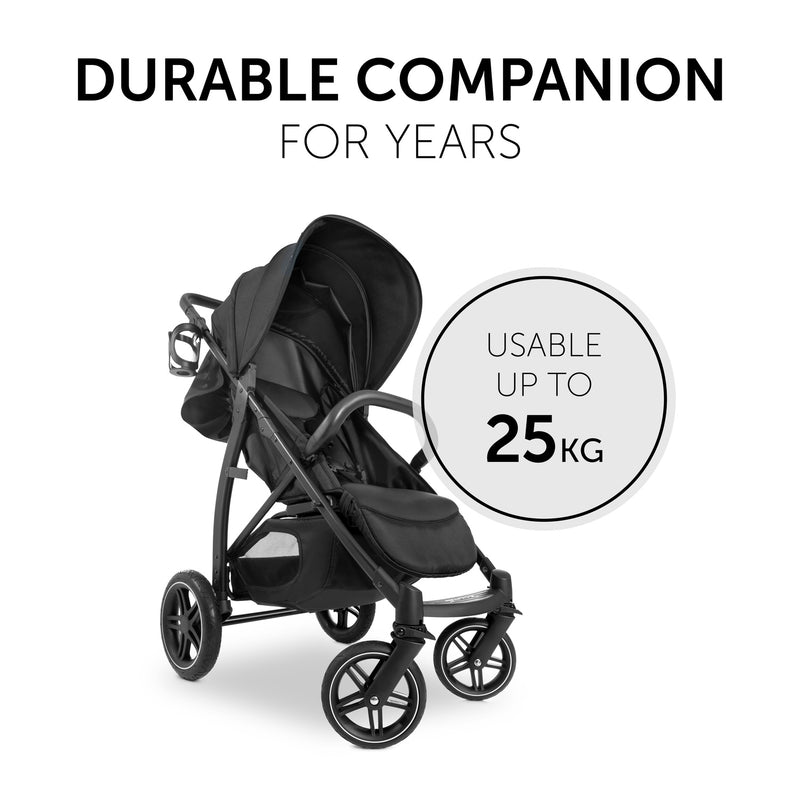 Black Hauck Rapid 4D Pushchair as a durable companion | Strollers | Pushchairs, Carrycots & Car Seats Baby | Travel Essentials - Clair de Lune UK