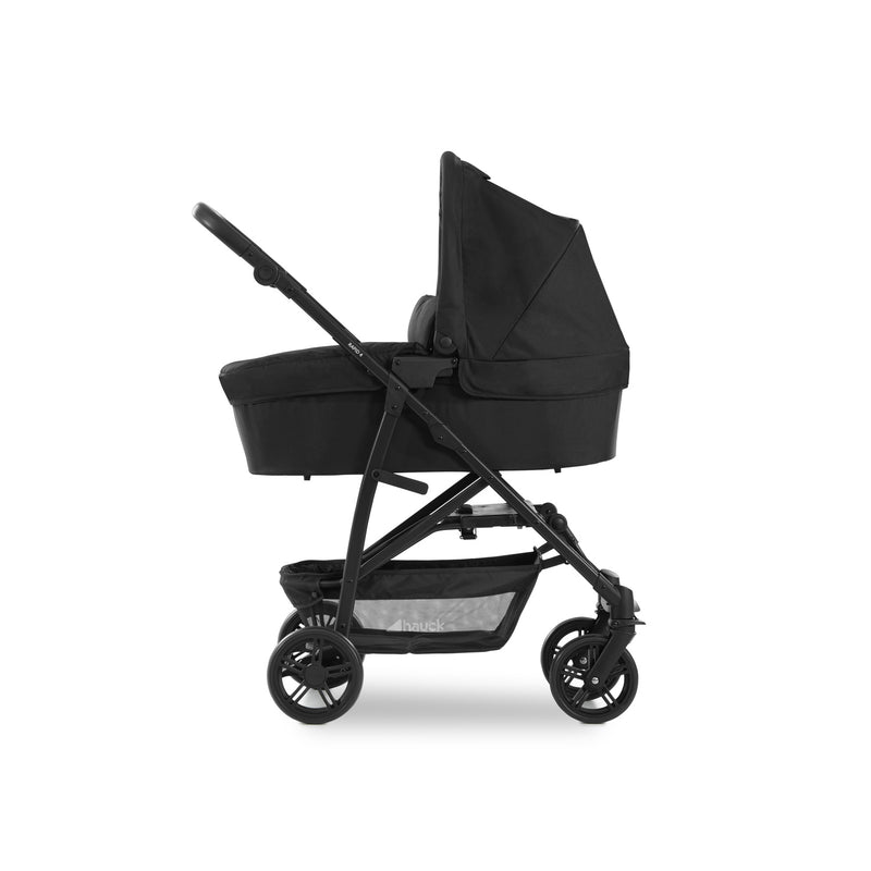 The carrycot on the pushchair chassis from the Hauck Rapid 4 Trio Travel System | Buggies, Strollers & Pushchairs | Travel With Baby - Clair de Lune UK