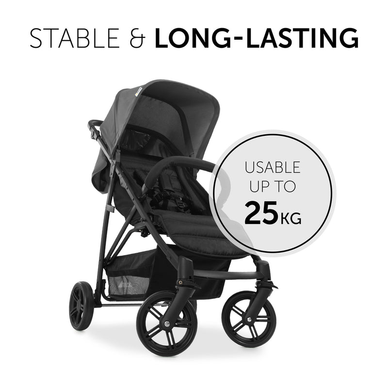 The pushchair of the Hauck Rapid 4 Trio Travel System in Grey | Buggies, Strollers & Pushchairs | Travel With Baby - Clair de Lune UK