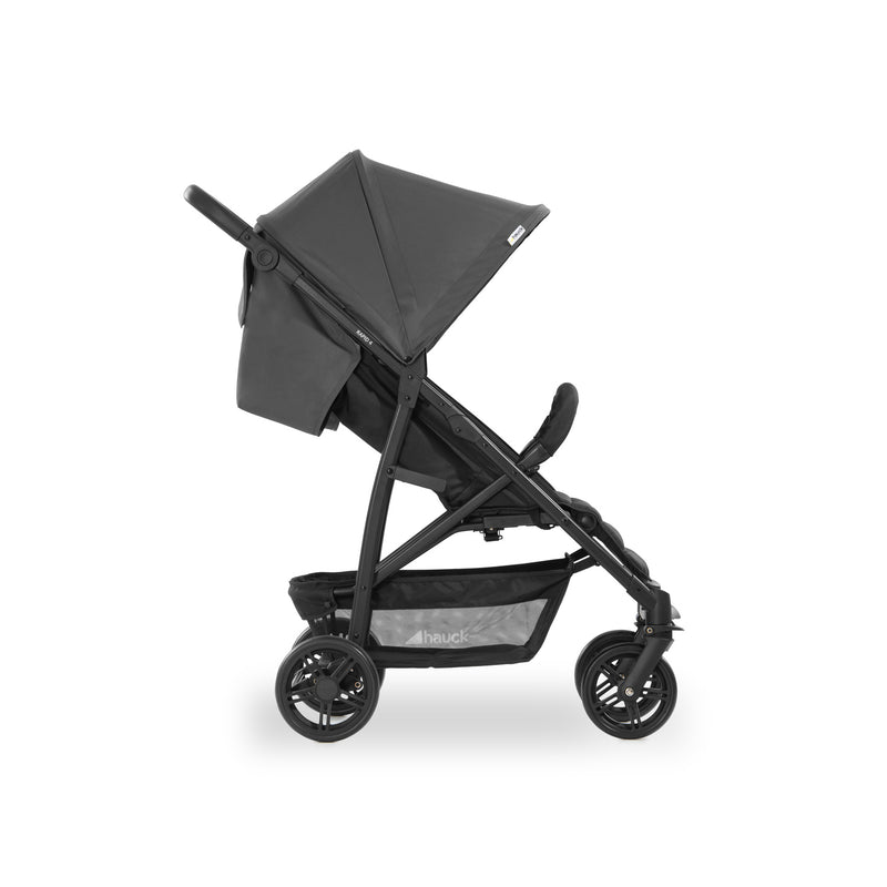The side of the pushchair from the Hauck Rapid 4 Trio Travel System in Grey | Buggies, Strollers & Pushchairs | Travel With Baby - Clair de Lune UK
