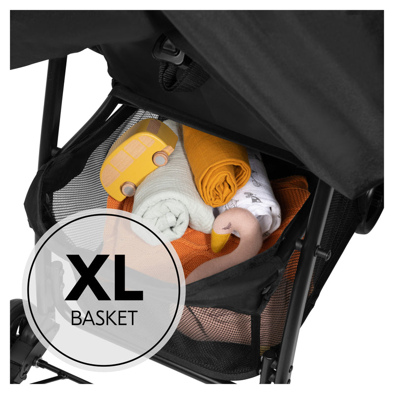 The large shopping basket of Cream Pooh Rainbow Hauck Disney Sport Pushchair | Strollers, Pushchairs & Prams | Pushchairs, Carrycots & Car Seats Baby | Travel Essentials - Clair de Lune UK