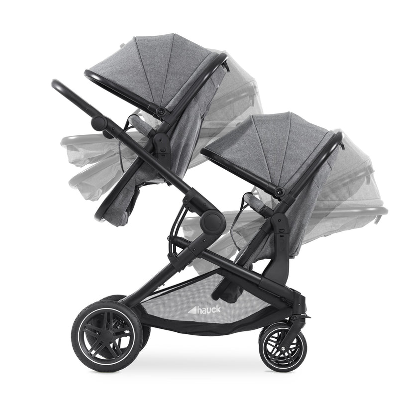 The adjustable seat units of the Hauck Atlantic Twin Tandem Pushchair | Strollers, Pushchairs & Prams | Pushchairs, Carrycots & Car Seats Baby | Travel Essentials - Clair de Lune UK