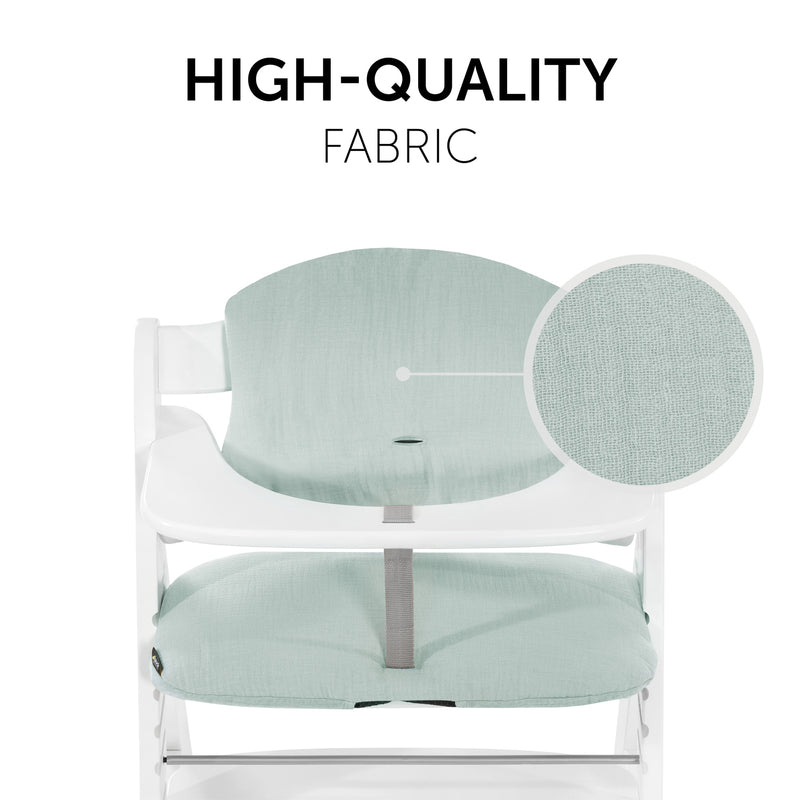 Mint Hauck High Chair Pad Select made from high-quality fabrics | High Chair Accessories | Highchairs | Feeding & Weaning - Clair de Lune UK
