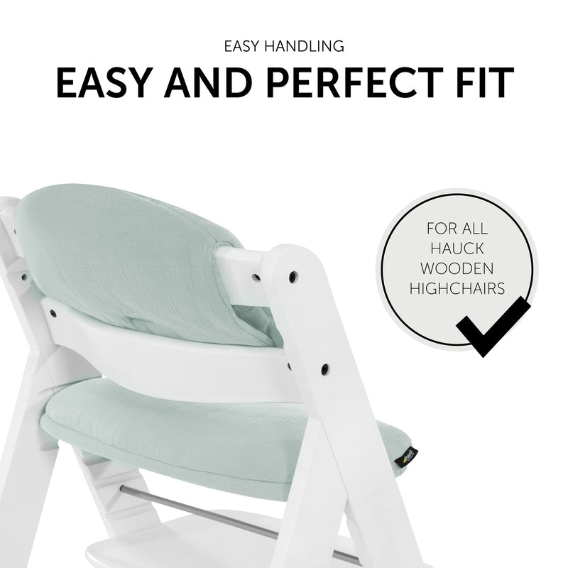 Easy Handling Mint Hauck High Chair Pad Select | High Chair Accessories | Highchairs | Feeding & Weaning - Clair de Lune UK