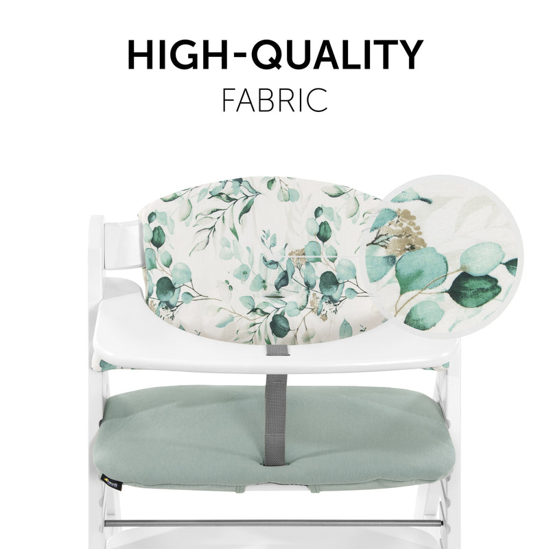 Jersey Leaves Hauck High Chair Pad Select made from high-quality fabrics | High Chair Accessories | Highchairs | Feeding & Weaning - Clair de Lune UK