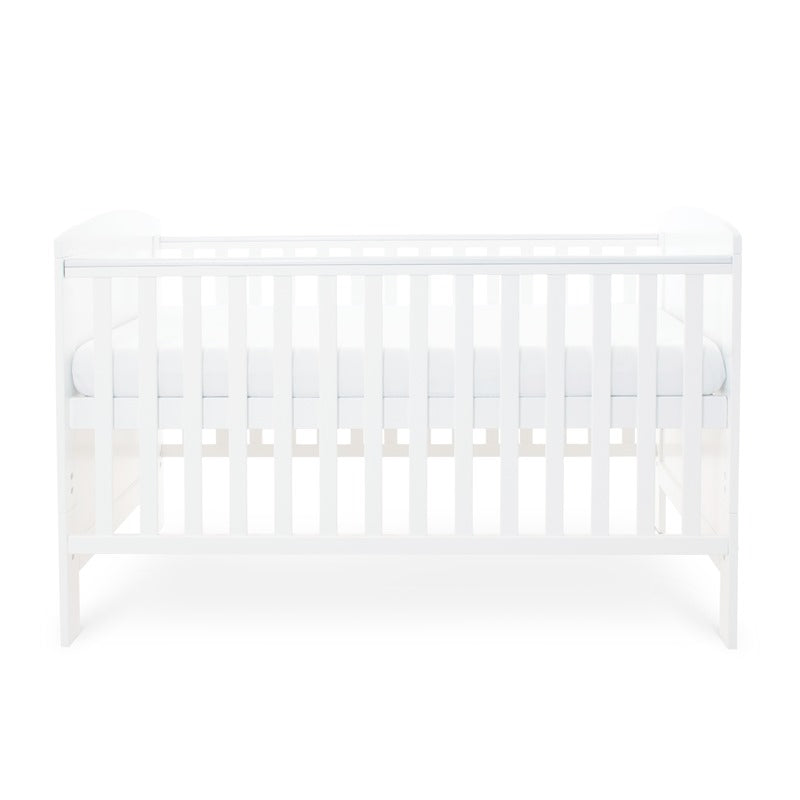 White Ickle Bubba Coleby Classic Cot Bed as a crib | Cots, Cot Beds & Toddler Beds | Nursery Furniture - Clair de Lune UK