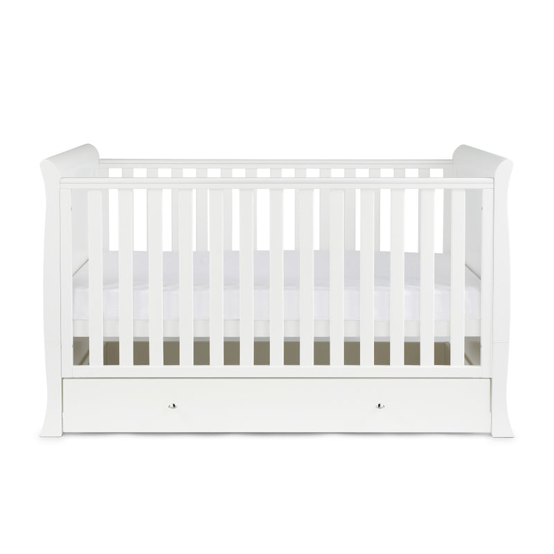 Ickle Bubba Snowdon Classic Cot Bed as a cot with a drawer | Cots, Cot Beds & Toddler Beds | Nursery Furniture - Clair de Lune UK