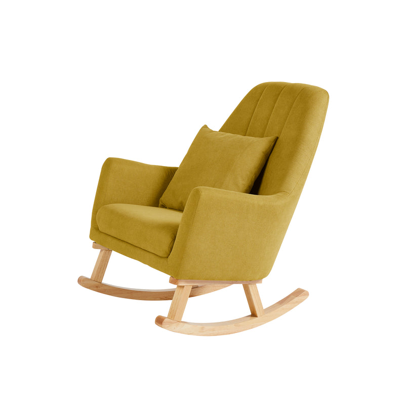 Ochre Ickle Bubba Eden Deluxe Nursery Rocking Chair | Nursing & Feeding Chairs | Nursery Furniture - Clair de Lune UK