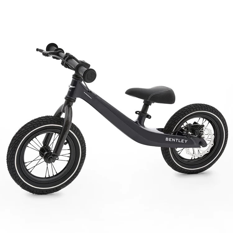 The fun premium Onyx Black Piano Black Bentley Balance Bike | Toddler Bikes | Montessori Activities For Babies & Kids - Clair de Lune UK