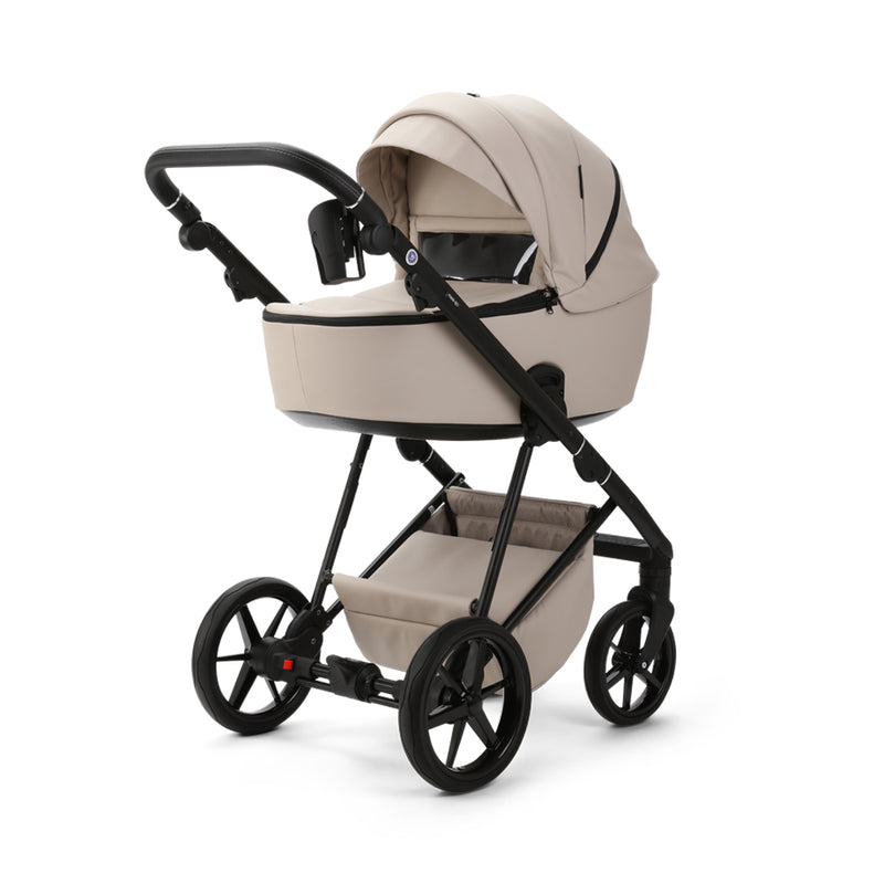 Beige Mee-go 2in1 Milano Evo Premium Pushchair (With Carrycot) with the newly-designed seat unit | Pushchairs and Travel Systems | Baby & Kid Travel - Clair de Lune UK