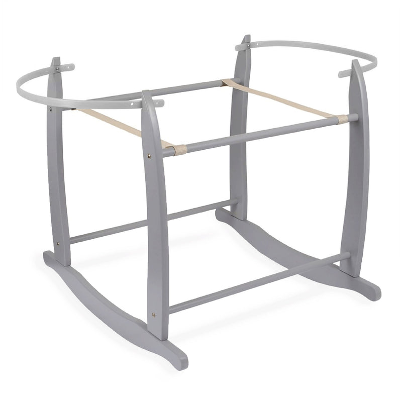 Grey Deluxe Rocking Moses Basket Stand | Moses Basket Stands | Moses Basket Accessories | Co-sleepers | Nursery Furniture - Clair de Lune UK