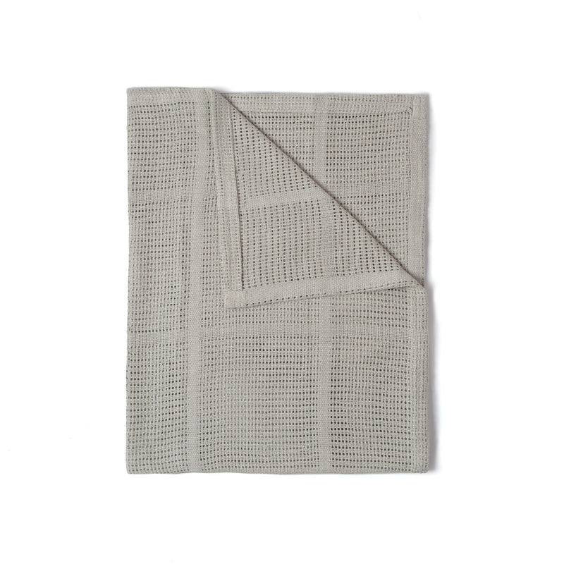 Grey Soft Cotton Cellular Pram Blanket | Cosy Baby Blankets | Nursery Bedding | Newborn, Baby and Toddler Essentials - Clair de Lune UK