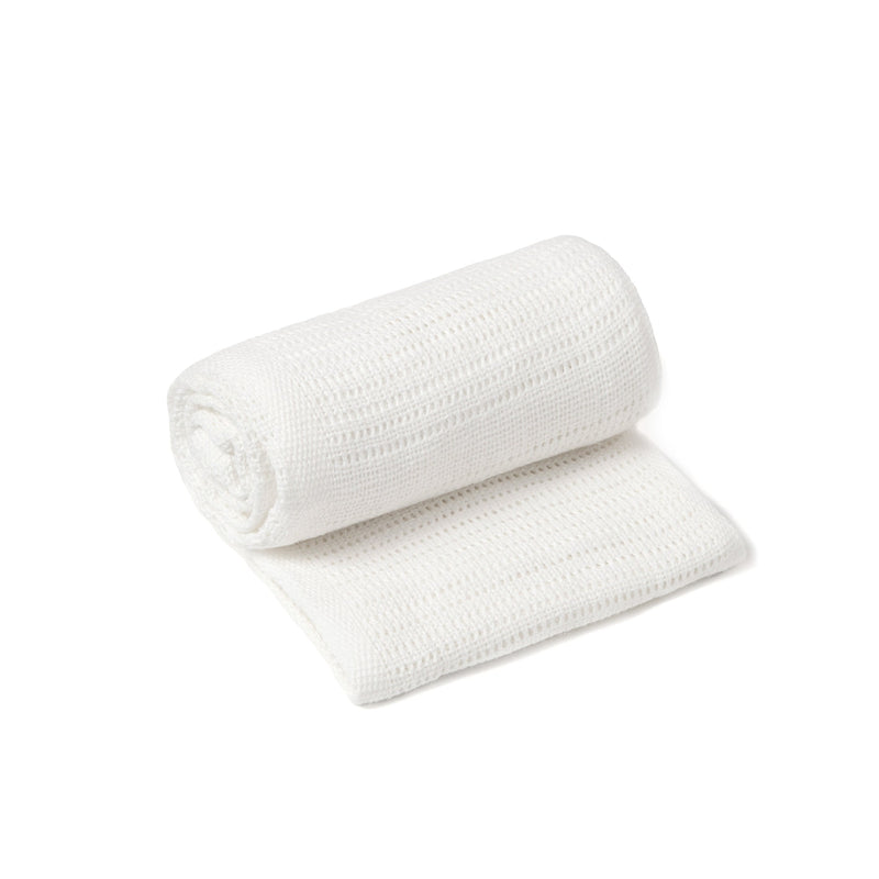 Folded White Soft Cotton Cellular Pram Blanket | Cosy Baby Blankets | Nursery Bedding | Newborn, Baby and Toddler Essentials - Clair de Lune UK