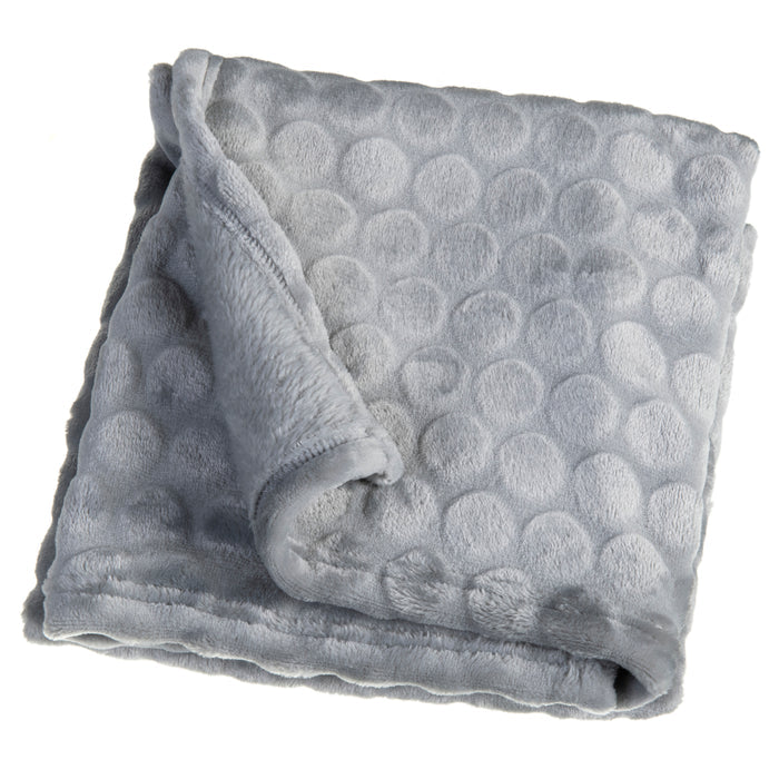 Folded grey Marshmallow blanket of the grey Baby Shower Gift Set | Newborn Hampers | Baby Gift Sets | Baby Shower, Birthday & Christmas Gifts - Clair de Lune UK