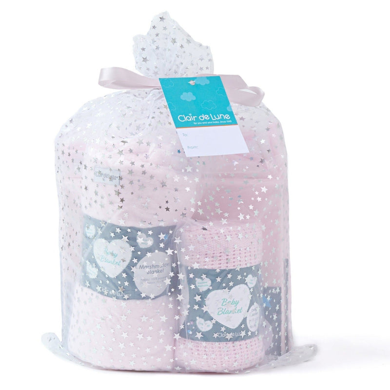 Pink Baby Shower Gift Set | Newborn Hampers | Baby Gift Sets | Baby Shower, Birthday & Christmas Gifts - Clair de Lune UK