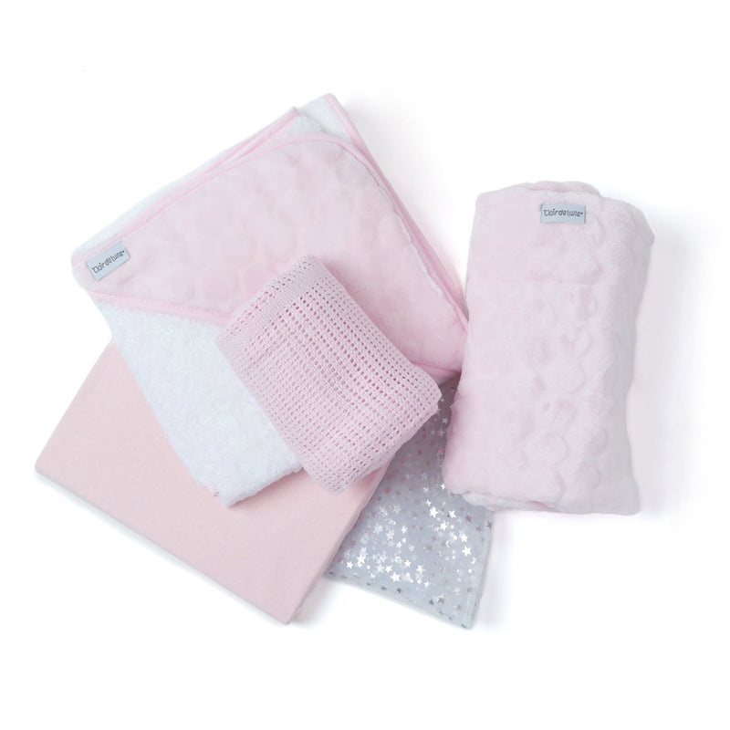 Pink Baby Shower Gift Set without the star-printed gift bag | Newborn Hampers | Baby Gift Sets | Baby Shower, Birthday & Christmas Gifts - Clair de Lune UK