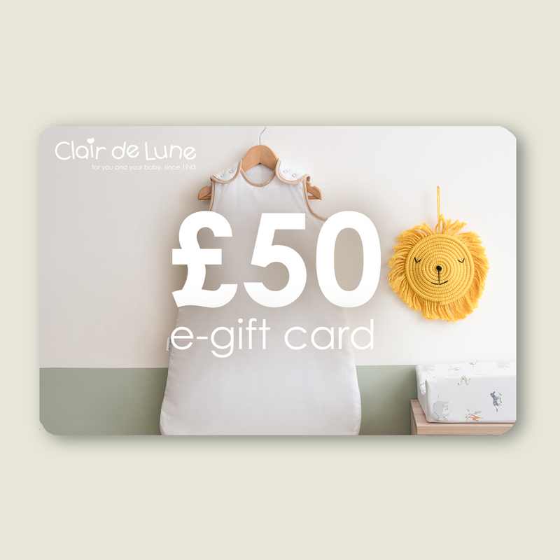 £50 Clair De Lune Gift Card | Gifts | Baby Shower, Birthday & Christmas Gifts - Clair de Lune UK