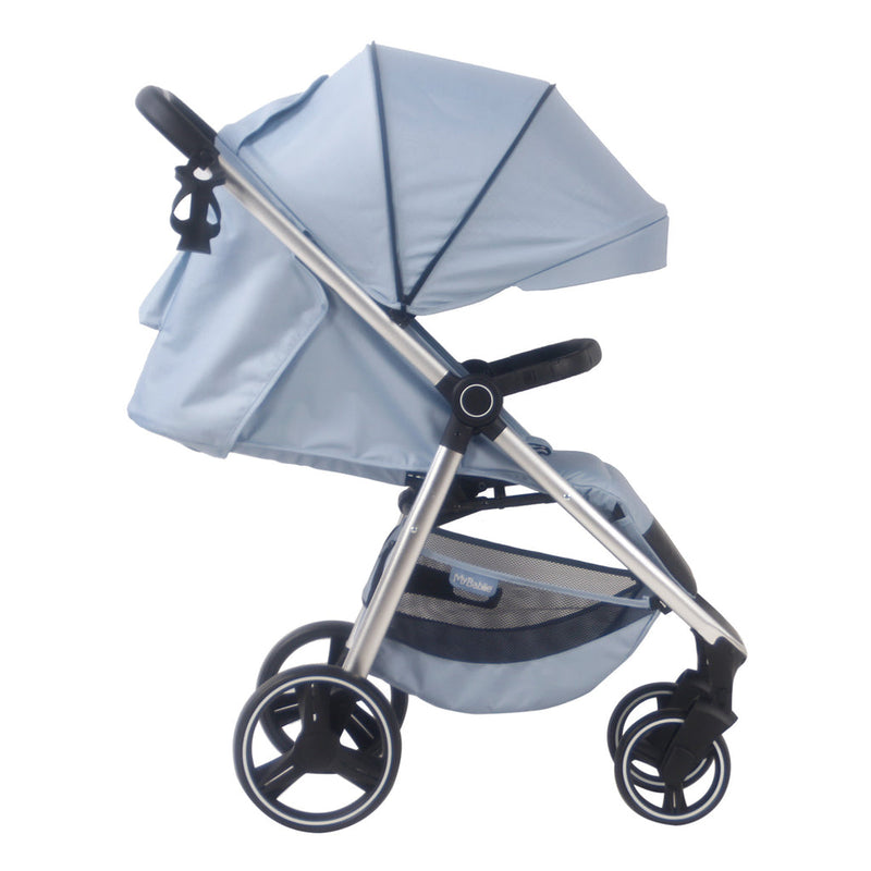 The side of My Babiie MB160 Dani Dyer Plaid Pushchair | Buggies, Strollers & Pushchairs | Travel With Your Baby - Clair de Lune UK