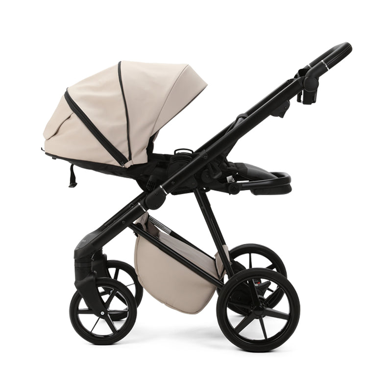 Beige Mee-go 2in1 Milano Evo Premium Pushchair (With Carrycot) with the adjustable seat unit | Pushchairs and Travel Systems | Baby & Kid Travel - Clair de Lune UK