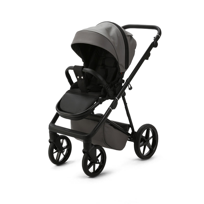 Slate Grey Mee-go 2in1 Milano Evo Premium Pushchair (With Carrycot) with the newly-designed seat unit | Pushchairs and Travel Systems | Baby & Kid Travel - Clair de Lune UK