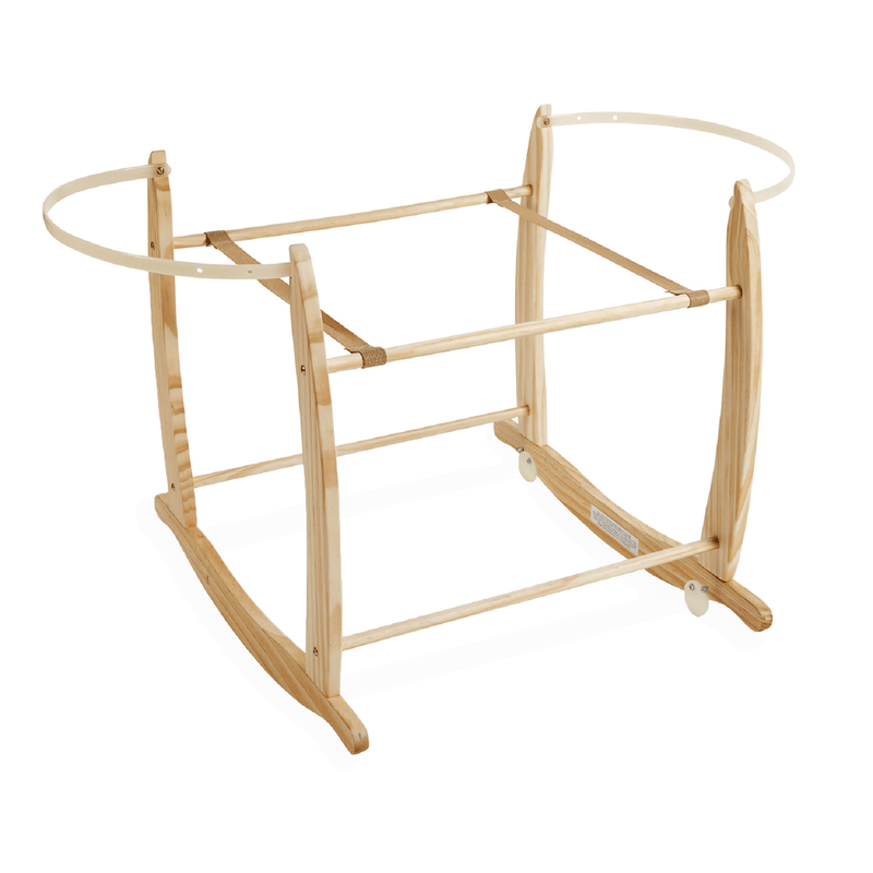 Natural Deluxe Rocking Moses Basket Stand | Moses Basket Stands | Moses Basket Accessories | Co-sleepers | Nursery Furniture - Clair de Lune UK