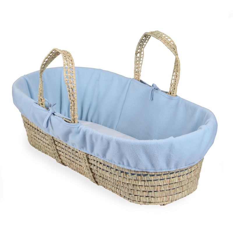 Blue Replacement Fleece Moses Basket Liner | Moses Basket Dressings | Nursery Bedding & Decor Collections | Nursery Inspiration - Clair de Lune UK