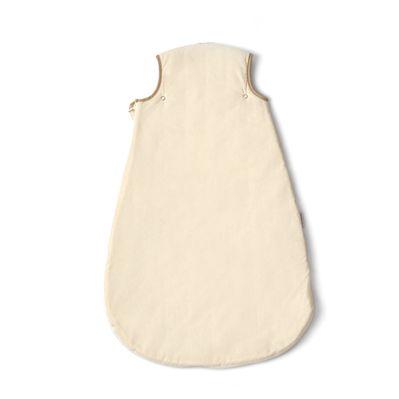 The back of the Natural Cream Organic Sleeping Bag (0-6 Months) | Baby Sleep Bags, Shawls, Swaddles & Sleepbags | Nightwear | Nursery - Clair de Lune UK
