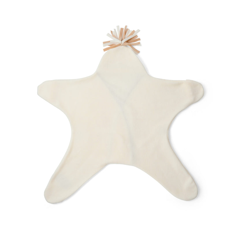 The back of the Cream Star Fleece Baby Wrap Blanket | Cosy Baby Blankets | Nursery Bedding | Newborn, Baby and Toddler Essentials - Clair de Lune UK