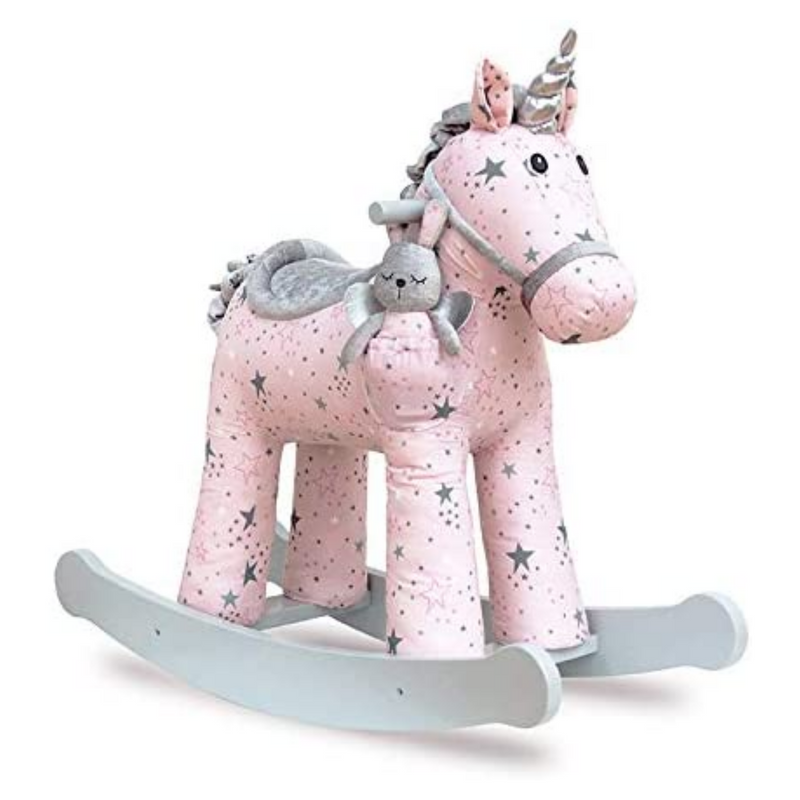 Little Bird Told Me Celeste & Fae Rocking Unicorn | Rocking Animals | Montessori Activities For Babies & Kids | Toys | Baby Shower, Birthday & Christmas - Clair de Lune UK