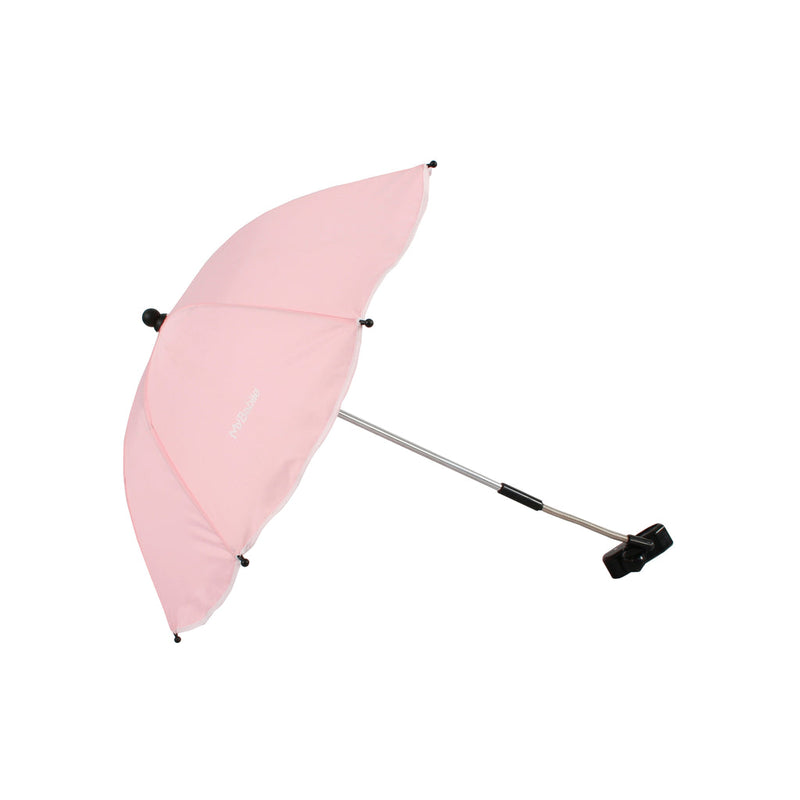  Pink My Babiie Pushchair Parasol when opened | Parasols | Pushchair Accessories | Baby Travel & Accessories - Clair de Lune UK