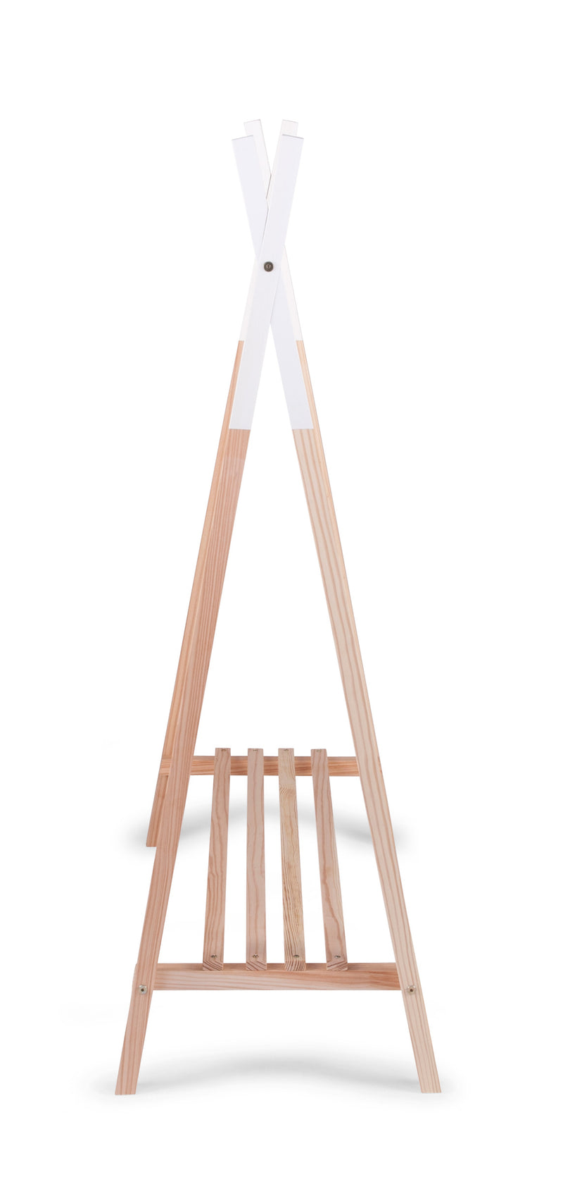 The side of the Childhome Tipi Open Clothes Rack | Clothes Racks, Wardrobes & Shelves | Storage Solutions | Nursery Furniture - Clair de Lune UK