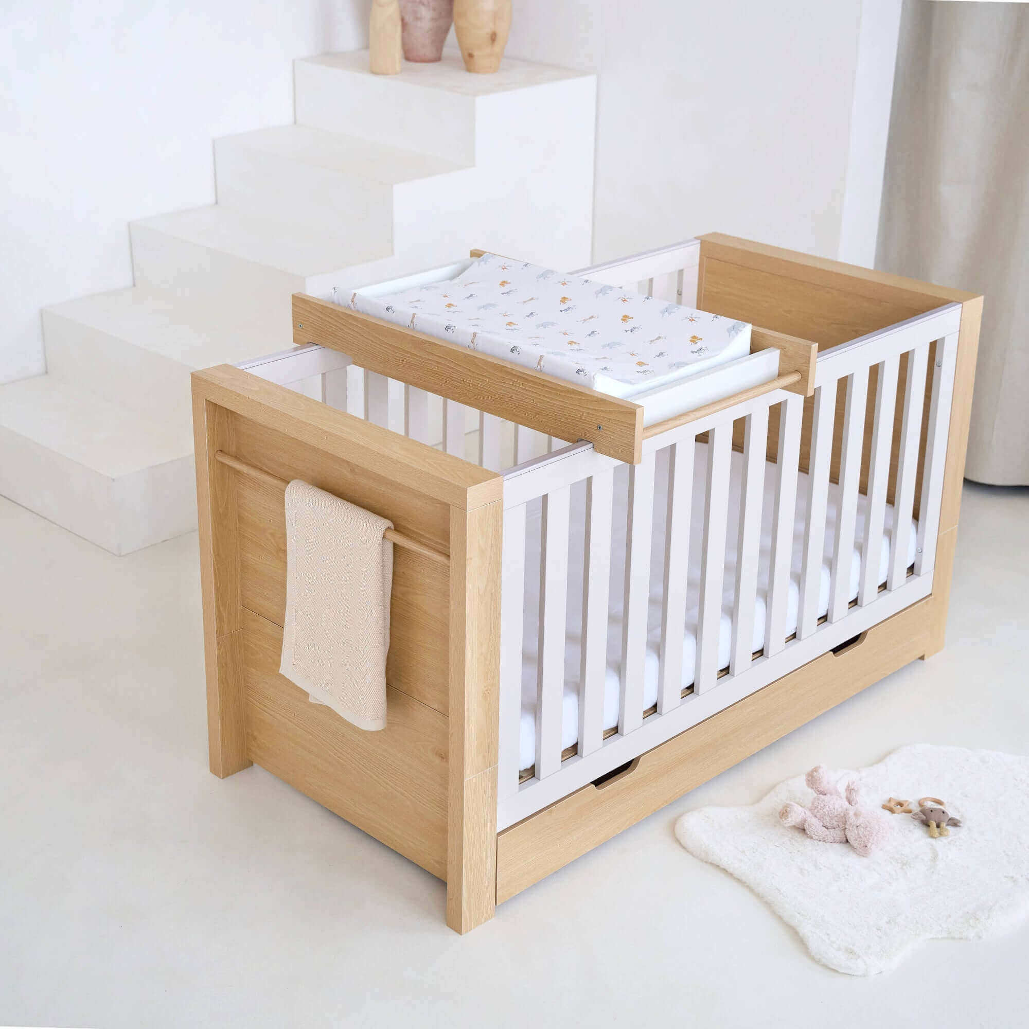 Juni Cot Bed With Cot Top Changer | Cot Bed Buying Guide | Parenting & Buying Guides - Clair de Lune UK