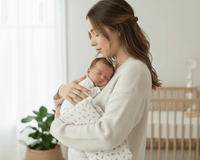 Mum and Baby with the Dash Foldable Travel Changing Mat | Parenting & Buying Guides - Clair de Lune Uk