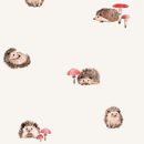 Close up of the print on the GrowGrows Happy Hedgehogs Organic Sleepsuit | Baby Grows and Onesies | Organic Baby Clothes - Clair de Lune UK