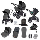 Ickle Bubba Stomp Luxe All In One I Size Travel System With ISOFIX Base with carry cot | Prams, Pushchairs & Travel Systems | Baby Travel Essentials - Clair de Lune UK