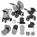Ickle Bubba Stomp Luxe All In One I Size Travel System With ISOFIX Base | Prams, Pushchairs & Travel Systems | Baby Travel Essentials - Clair de Lune UK