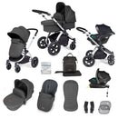 Ickle Bubba Stomp Luxe All In One I Size Travel System ISOFIX Base | Prams, Pushchairs & Travel Systems | Baby Travel Essentials - Clair de Lune UK