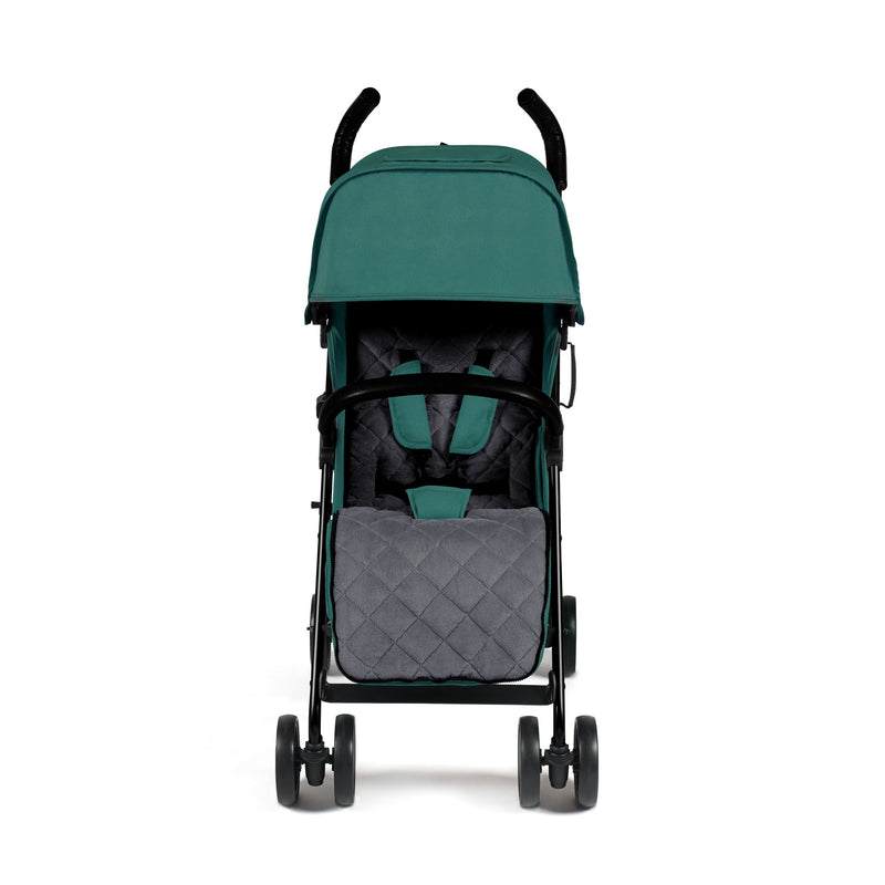 The front of the Teal Ickle Bubba Discovery Max Stroller with the leg support | Pushchairs and Travel Systems | Baby & Kid Travel - Clair de Lune UK
