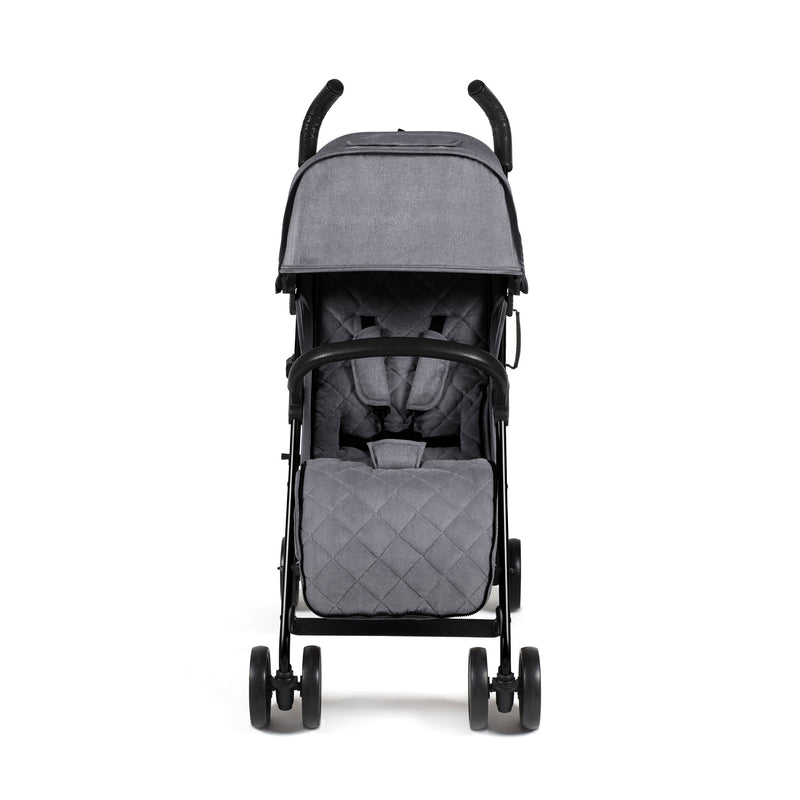 The front of the Graphite Grey Ickle Bubba Discovery Max Stroller with the newborn insert | Pushchairs and Travel Systems | Baby & Kid Travel - Clair de Lune UK