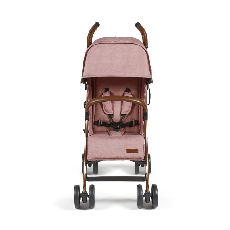 The front of the Dusty Pink Ickle Bubba Discovery Max Stroller | Pushchairs and Travel Systems | Baby & Kid Travel - Clair de Lune UK