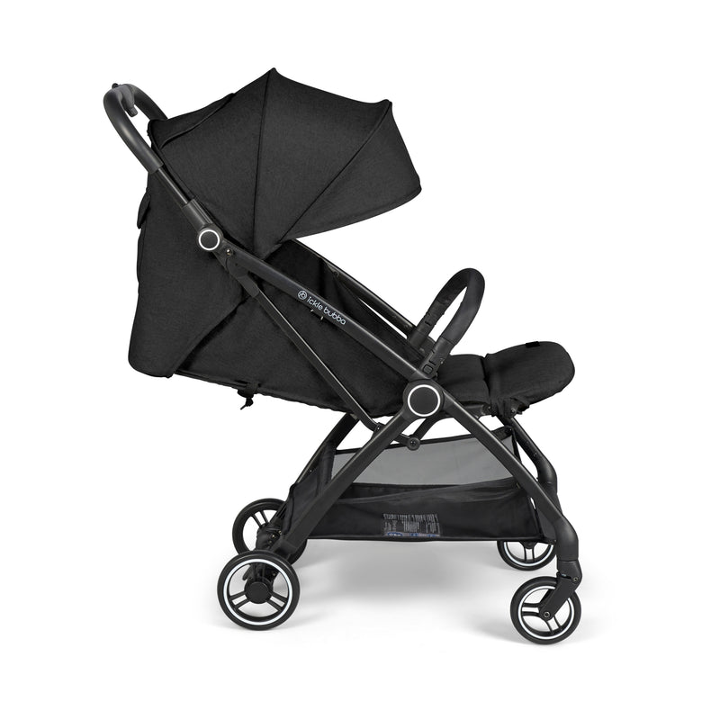 The side of the Ickle Bubba Aries Max Auto-fold Stroller in Black | Pushchairs and Travel Systems | Baby & Kid Travel - Clair de Lune UK