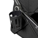 The cup holder of the Ickle Bubba Aries Max Auto-fold Stroller in Black | Prams, Pushchairs & Travel Systems | Baby Travel Essentials - Clair de Lune UK