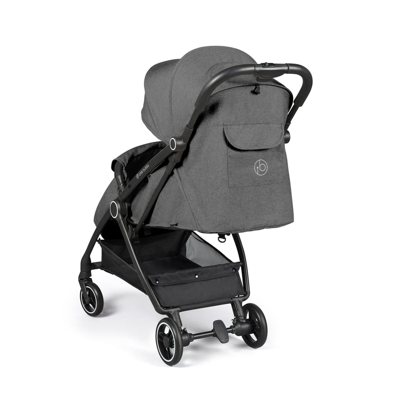 The back of the Ickle Bubba Aries Max Auto-fold Stroller in Graphite Grey | Pushchairs and Travel Systems | Baby & Kid Travel - Clair de Lune UK